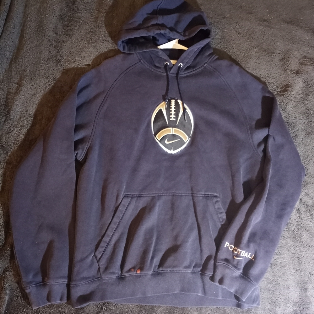 Y2k Nike Football Center Check hoodie